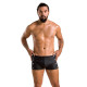 Чоловічі шкіряні боксери із заклепками Passion 048 Short David Black L/XL