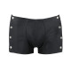 Чоловічі шкіряні боксери із заклепками Passion 048 Short David Black L/XL