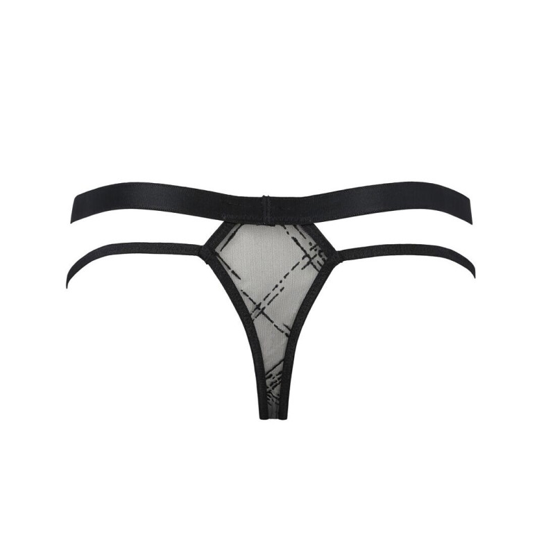 Мужские прозрачные стринги Passion 029 Thong Collin Black S/M