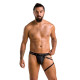 Мужские трусики танга с подвязкой Passion 058 Thong Bill Black L/XL