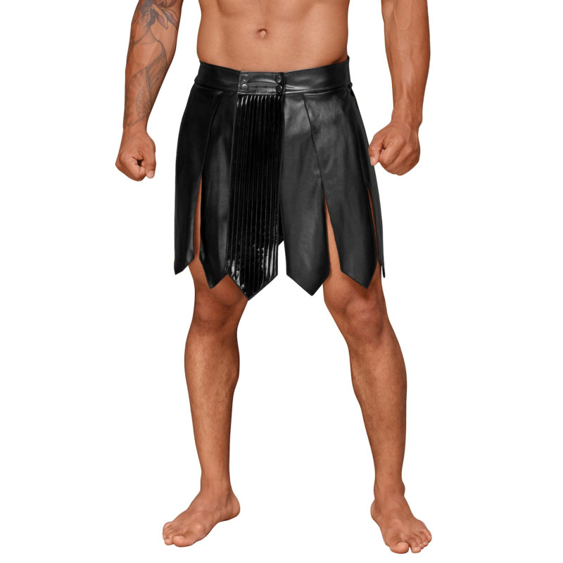 Мужская юбка гладиатора Noir Handmade H053 Eco leather men's gladiator skirt, XL, экокожа