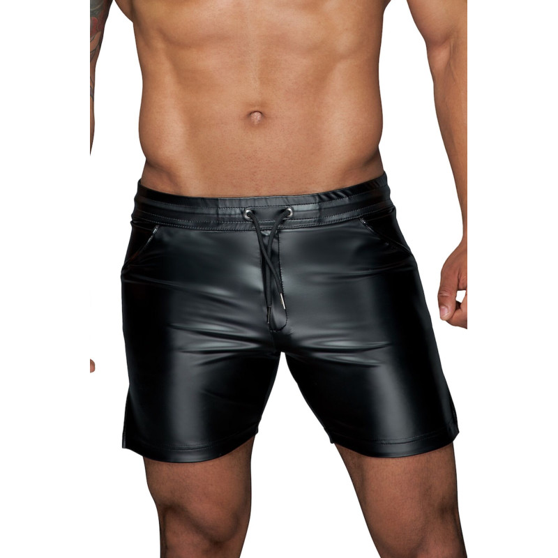 Мужские шорты с мокрым эффектом Noir Handmade H061 Powerwetlook shorts, M