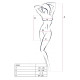 Мини-платье с вертикальным узором Passion BS097 One Size, black, плетение по бокам