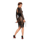 Платье с мокрым эффектом Noir Handmade F182 Classic dress made of elastic tulle, S
