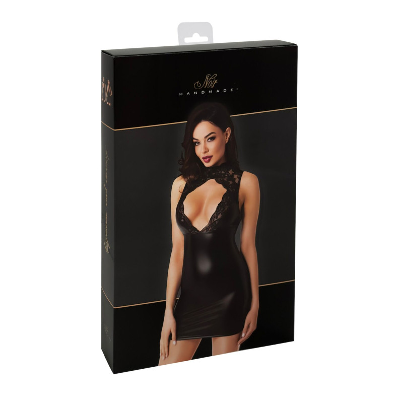 Платье Noir Handmade F343 Powerwetlook and lace mini skirt - XXL