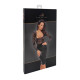 Платье Noir Handmade F295 Euphoria, XL, black, кружево, глубокое декольте, юбка миди под латекс