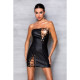 Мінісукня з екошкіри Passion Celine Chemise black S/M