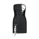 Мінісукня з екошкіри Passion Celine Chemise black S/M