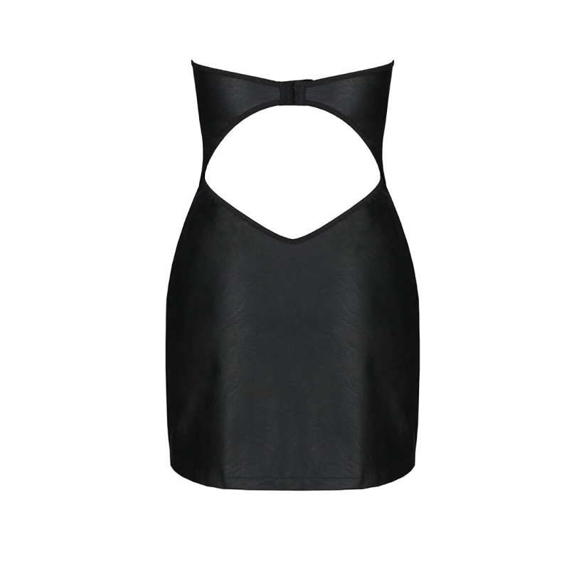 Мінісукня з екошкіри Passion Celine Chemise black S/M