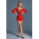 Сукня-сітка Caprice Lingerie Model 01 Red One size