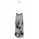 Платье Noir Handmade F312 Divinity, 3XL, black, прозрачное, в пол, открытая спина, разрез сбоку