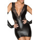 Платье с мокрым эффектом Noir Handmade F212 Powerwetlook and lace minidress, M