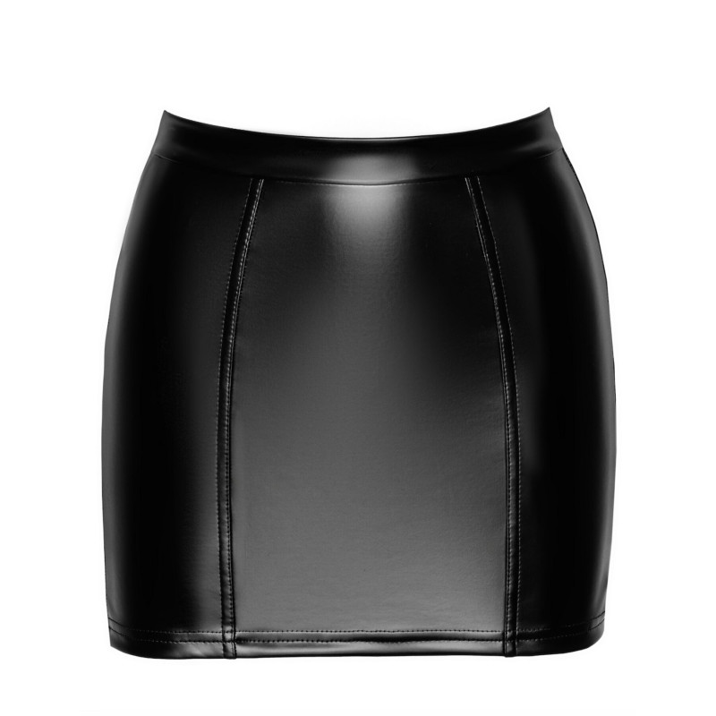 Юбка Noir Handmade F341 Powerwetlook and lace skirt - XL