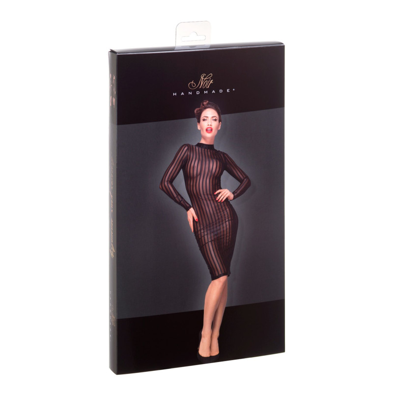 Платье с мокрым эффектом Noir Handmade F182 Classic dress made of elastic tulle, XL