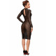 Платье с мокрым эффектом Noir Handmade F182 Classic dress made of elastic tulle, XL