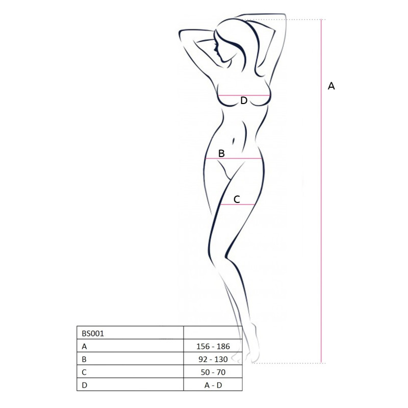 Эротическое платье-сетка Passion BS027 S/XL Черное