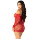 Платье Leg Avenue Seamless Off The Shoulder Mini Dress One Size, Red