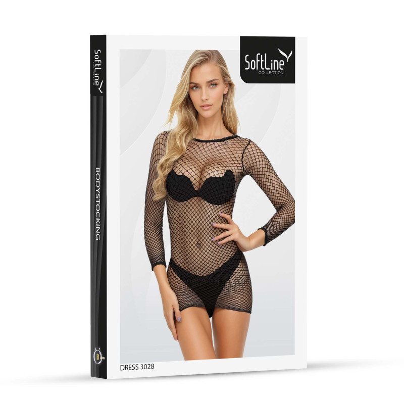 Сукня SoftLine Dress 3028 One Size Black