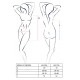 Еротична міні-сукня Passion Size Plus MIRACLE CHEMISE 4XL/5XL Чорна