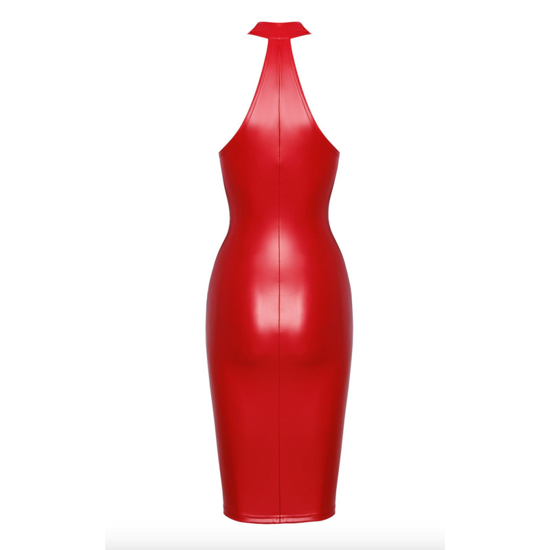 Платье Noir Handmade F354 Red powerwetlook dress - M