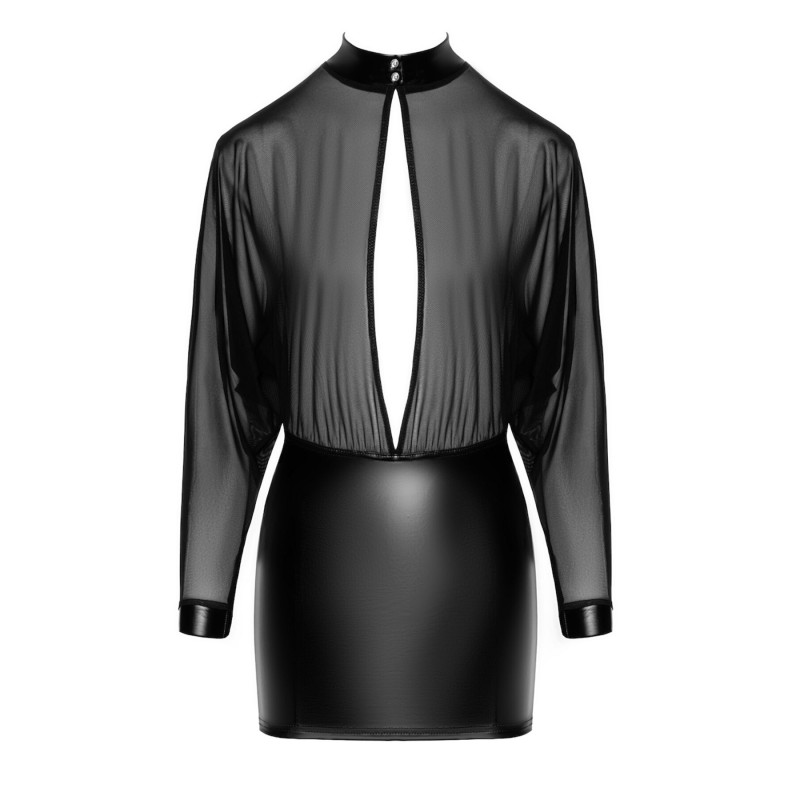 Платье Noir Handmade F348 Powerwetlook and tulle dress - M