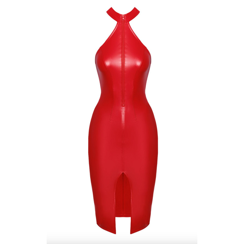 Платье Noir Handmade F354 Red powerwetlook dress - M
