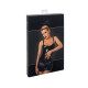 Платье Noir Handmade F320 Starlet, 3XL, под латекс, мини, молния по всей длине, кольцо на поясе
