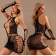 Бодистокинг-платье JSY «Эффектная Нелли» One Size, платье, митенки, черный