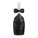 Платье под змеиную кожу Obsessive Vivianty dress черное XS/S
