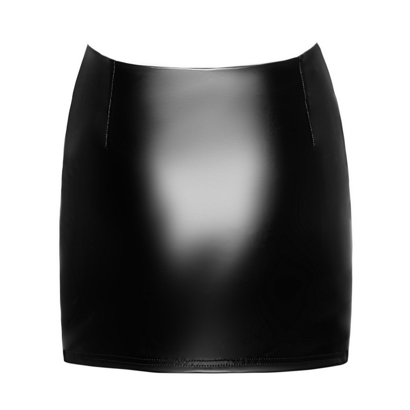 Юбка Noir Handmade F345 Powerwetlook skirt with garter - M