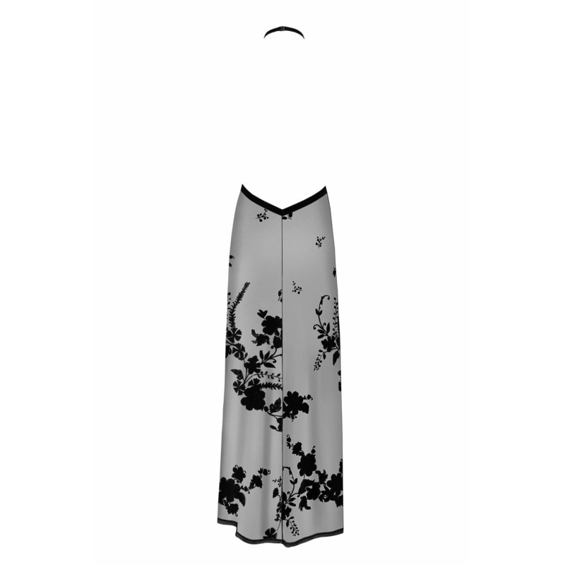 Сукня Noir Handmade F312 Divinity long flocked mesh dress with open back - XL