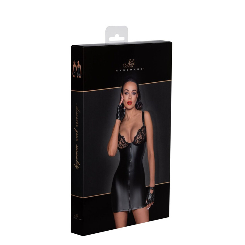 Платье с мокрым эффектом Noir Handmade F254 Powerwetlook mini-dress, 3XL