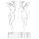 Эротическое платье Passion Size Plus BELTIS DRESS 6XL/7XL Черное