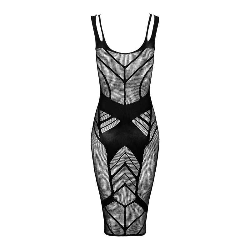 Напівпрозора сукня міді Obsessive D609 dress чорна S/M/L