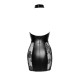 Платье Noir Handmade F238 Short tulle dress with powerwetlook inserts, S