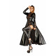 Платье-плащ с мокрым эффектом Noir Handmade F128C Powerwetlook gown coat, L