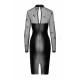 Платье Noir Handmade F310 Sublime, XXL, black, миди, мокрый эффект, верх — сетка, длинный рукав
