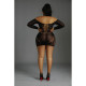 Сукня-бодістокінг Moonlight Plus Model 07 Black XL-XXXL, довгий рукав