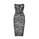 Платье Noir Handmade F301 Catalyst, S, black, миди, кружево, открытые плечи, шнуровка на спине