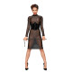 Платье с мокрым эффектом Noir Handmade F182 Classic dress made of elastic tulle, M