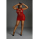 Сукня-бодістокінг Moonlight Plus Model 08 Red XL-XXXL