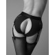 Кружевные трусы для страпона с подвязками для чулок Strap-On-Me DIVA HARNESS L
