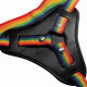 Трусики для страпона радужные Strap U Take the Rainbow Universal
