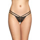 Жіночі стрінги SoftLine G-String 2495 M/L Black