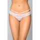 Женские стринги SoftLine Tongs 2475 Белые S/M