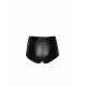 Шортики Noir Handmade F318 Wild, L, black, под латекс, крокодиловый принт, с доступом