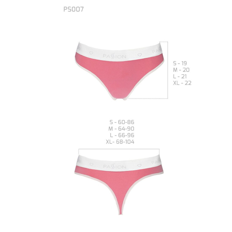 Спортивные трусики-стринги Passion PS007 PANTIES XL, pink