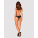 Кружевные трусики с заниженной талией Obsessive Estiqua panties черные XS/S
