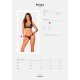 Кружевные трусики с заниженной талией Obsessive Estiqua panties черные XS/S