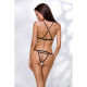 Трусики-стринги со стрепом Passion Exclusive Kelis Thong black S/M